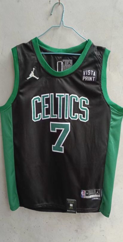 Men Boston Celtics 7 Brown Black 75th 2022 NBA Jersey